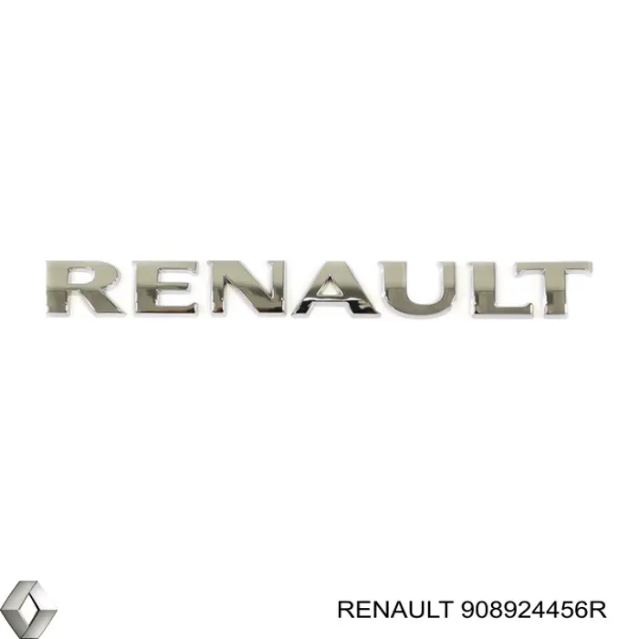 908924456R Renault (RVI) emblema de tampa de porta-malas (emblema de firma)