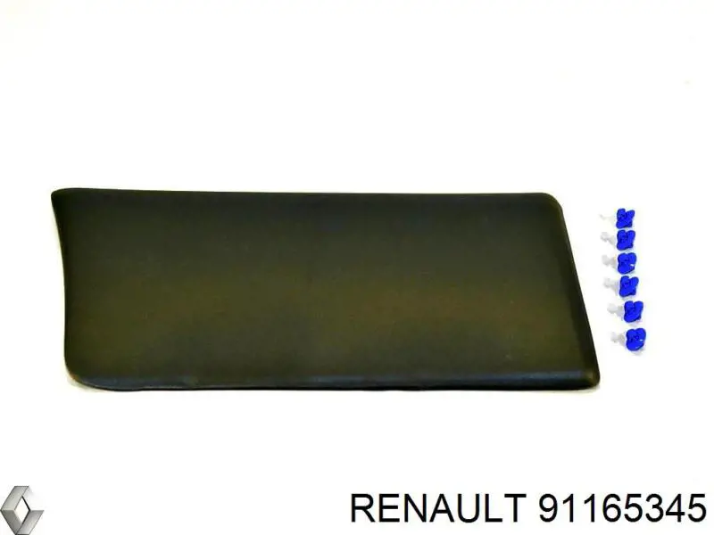 91165345 Renault (RVI) moldura da porta dianteira direita inferior