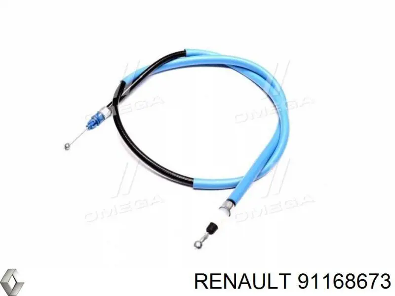 Трос ручника задний правый Renault (RVI) 91168673