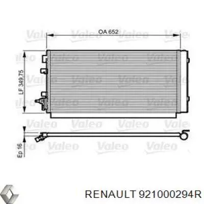 Конденсатор кондиционера Renault (RVI) 921000294R цена, от 59.77 USD