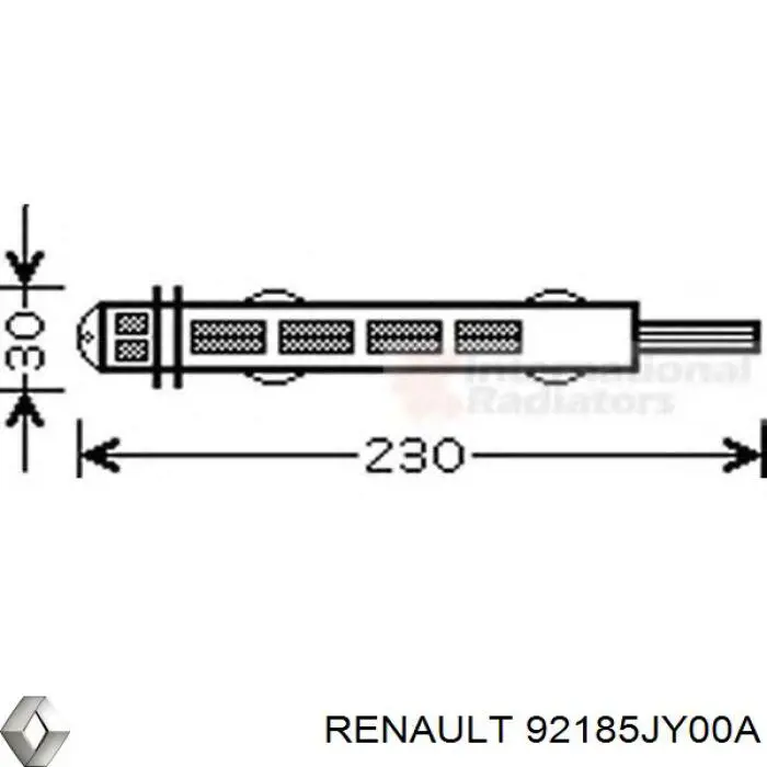 Receptor-secador del aire acondicionado 92185JY00A Renault (RVI)