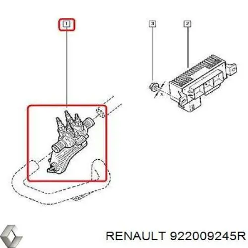 922009245R Renault (RVI) Электро подогреватель охлаждающей жидкости