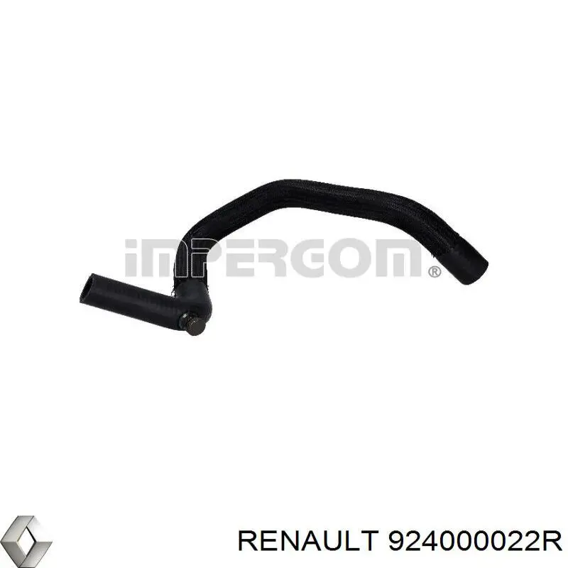 Шланг радиатора отопителя (печки), подача Renault (RVI) 924000022R