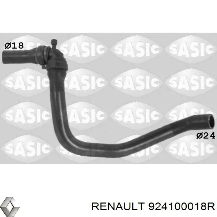 924100018R Renault (RVI) шланг (патрубок системы охлаждения)
