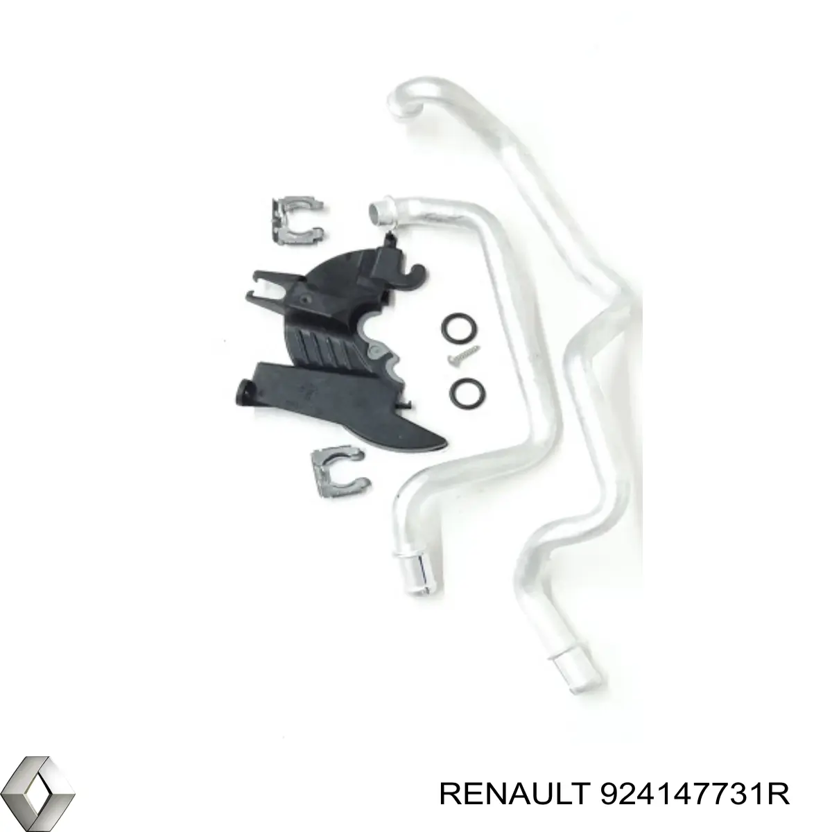 Шланг радиатора отопителя (печки), сдвоенный на Renault Megane III 