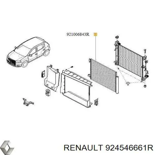 Купить 924546661R Renault (RVI) Шланг кондиционера, от испарителя к компрессору