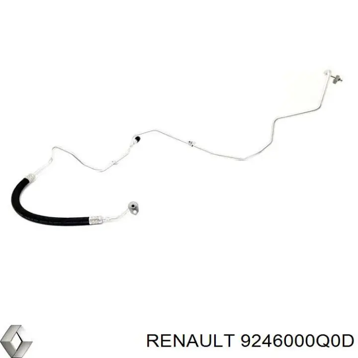 9246000Q0D Renault (RVI) mangueira de aparelho de ar condicionado, desde o secador até o vaporizador