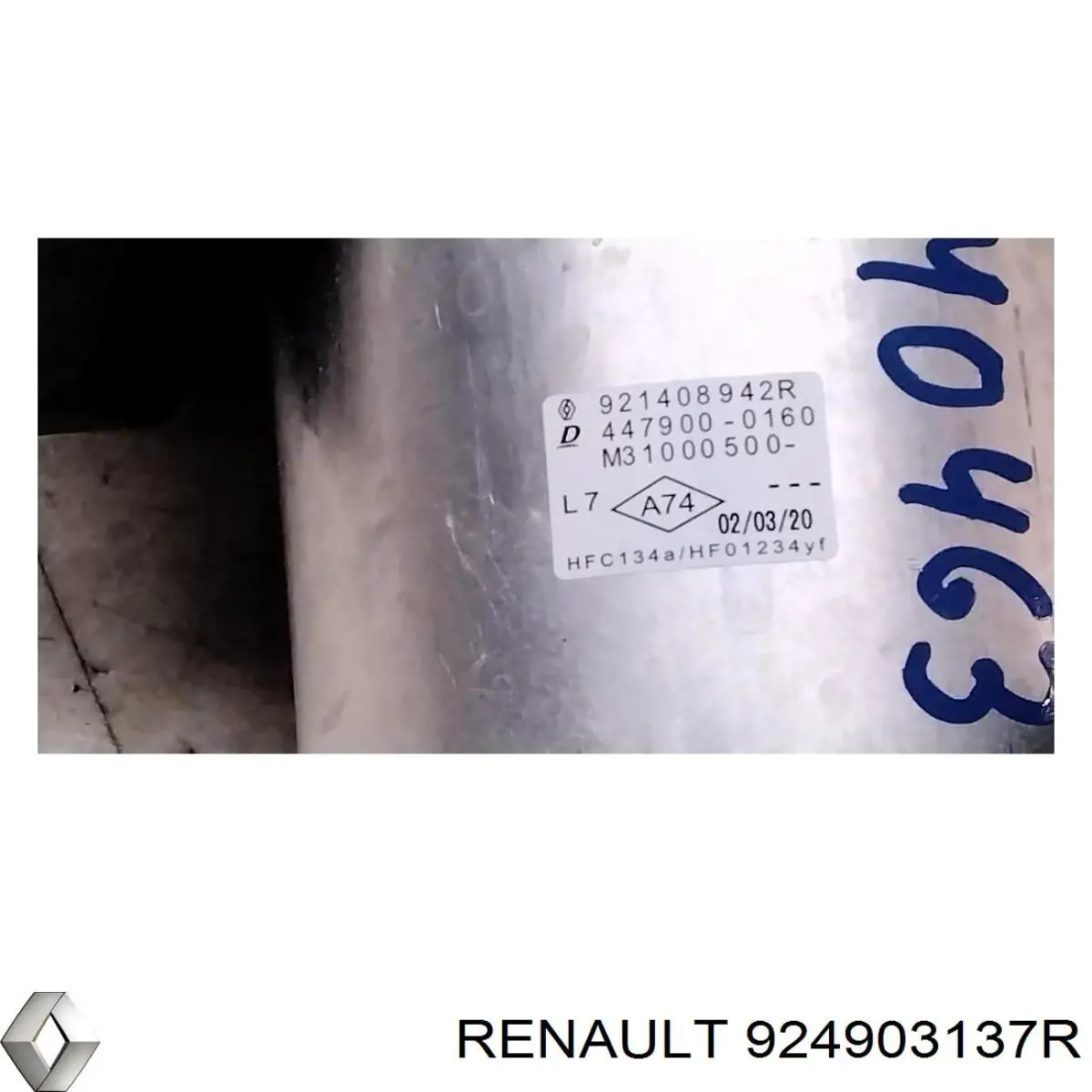Шланг кондиционера, от осушителя к испарителю 924903137R Renault (RVI)