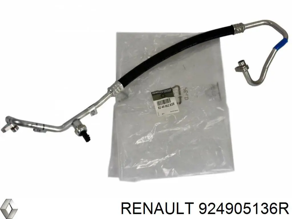 Шланг кондиционера, от компрессора к радиатору 924905136R Renault (RVI)