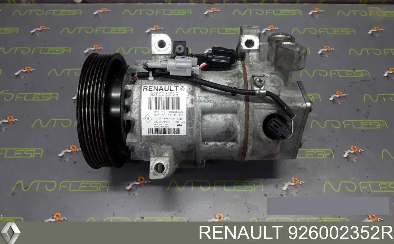 Компрессор системы кондиционирования Renault (RVI) 926002352R цена, от 171.36 USD