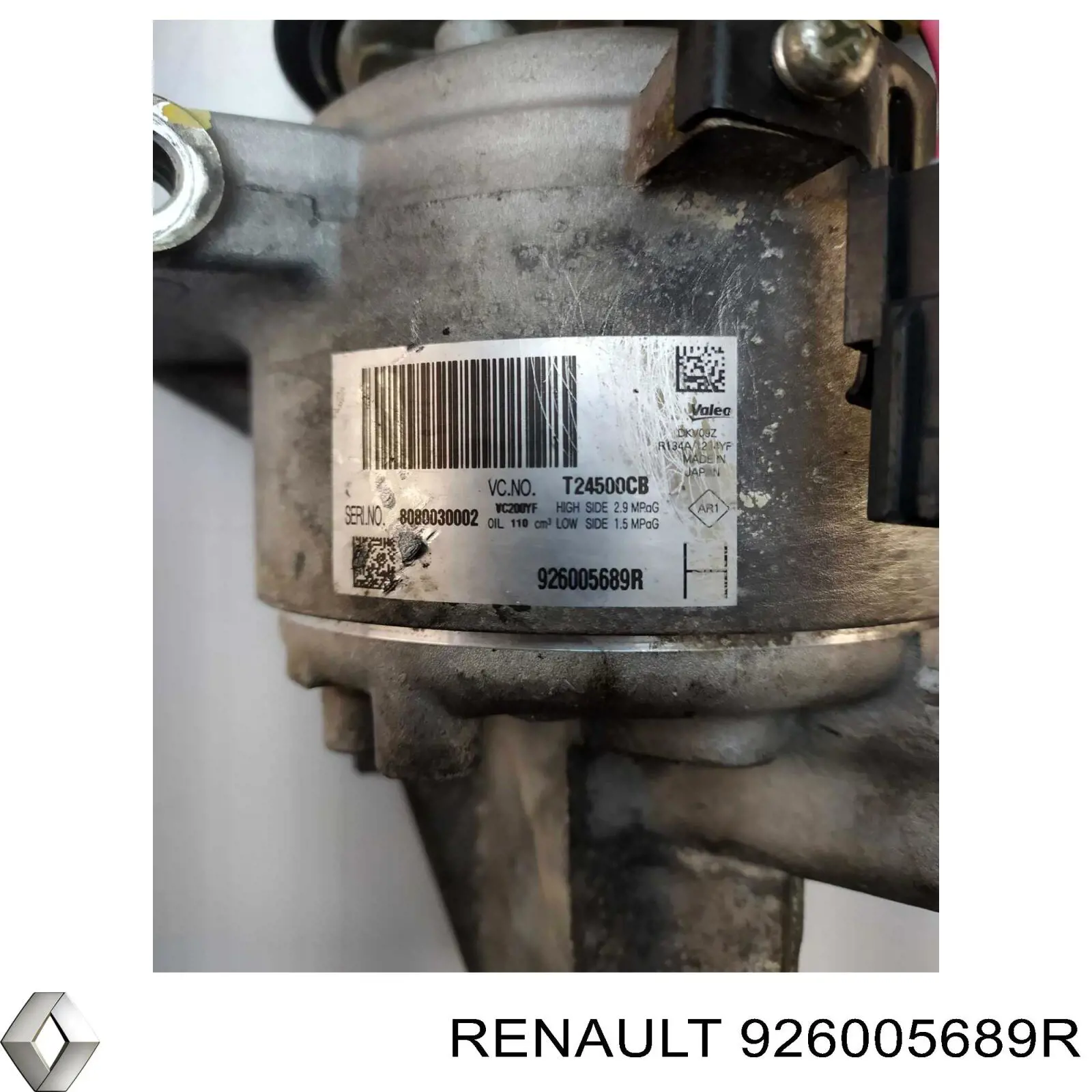 Компрессор системы кондиционирования Renault (RVI) 926005214R цена, от 138.67 USD