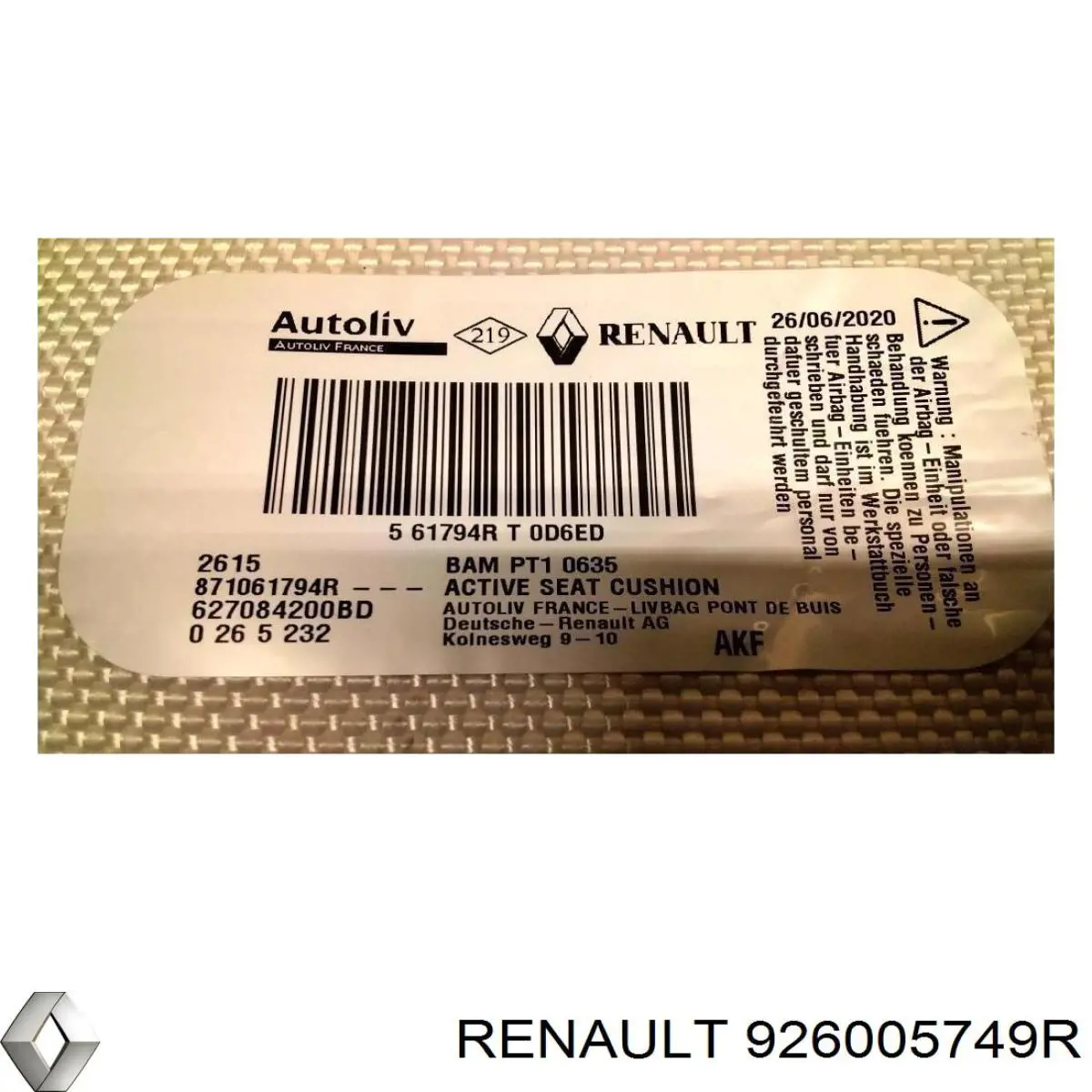 Компрессор кондиционера 926005749R Nissan/Infiniti