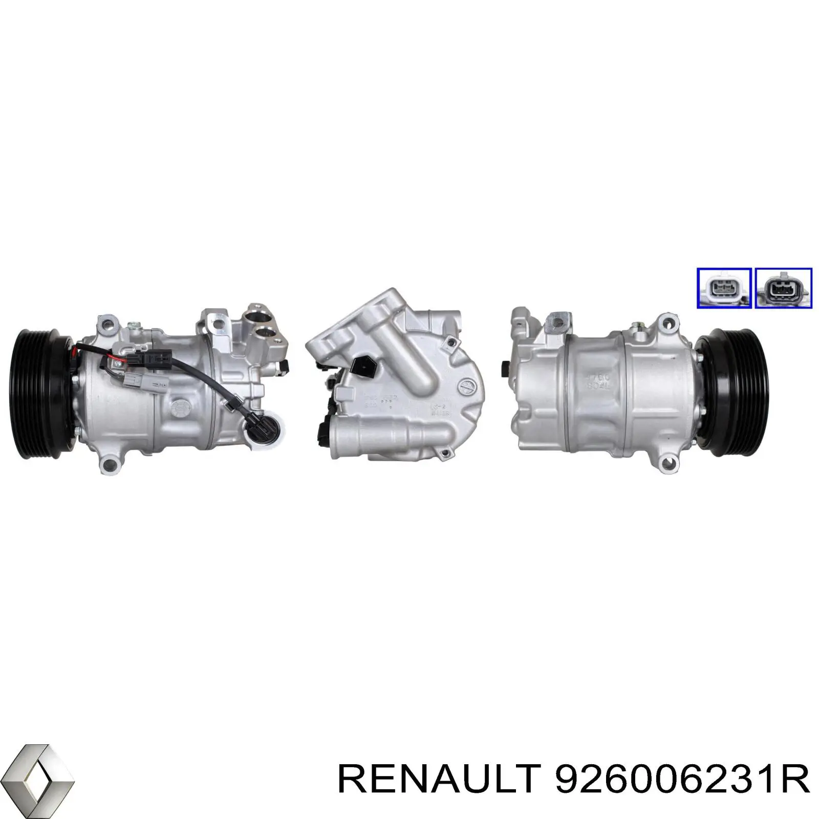 926006231R Renault (RVI) compressor de aparelho de ar condicionado