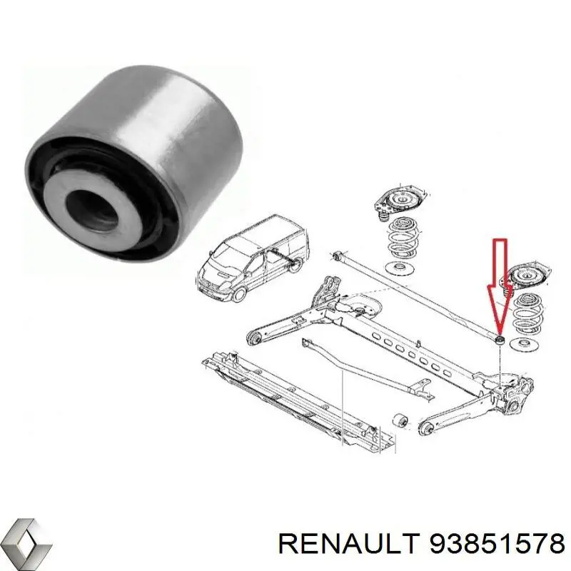 Штанга реактивная Renault (RVI) 93851578 цена, от 8.06 USD