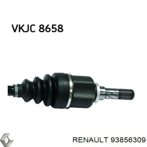 93856309 Renault (RVI) Полуось передняя левая