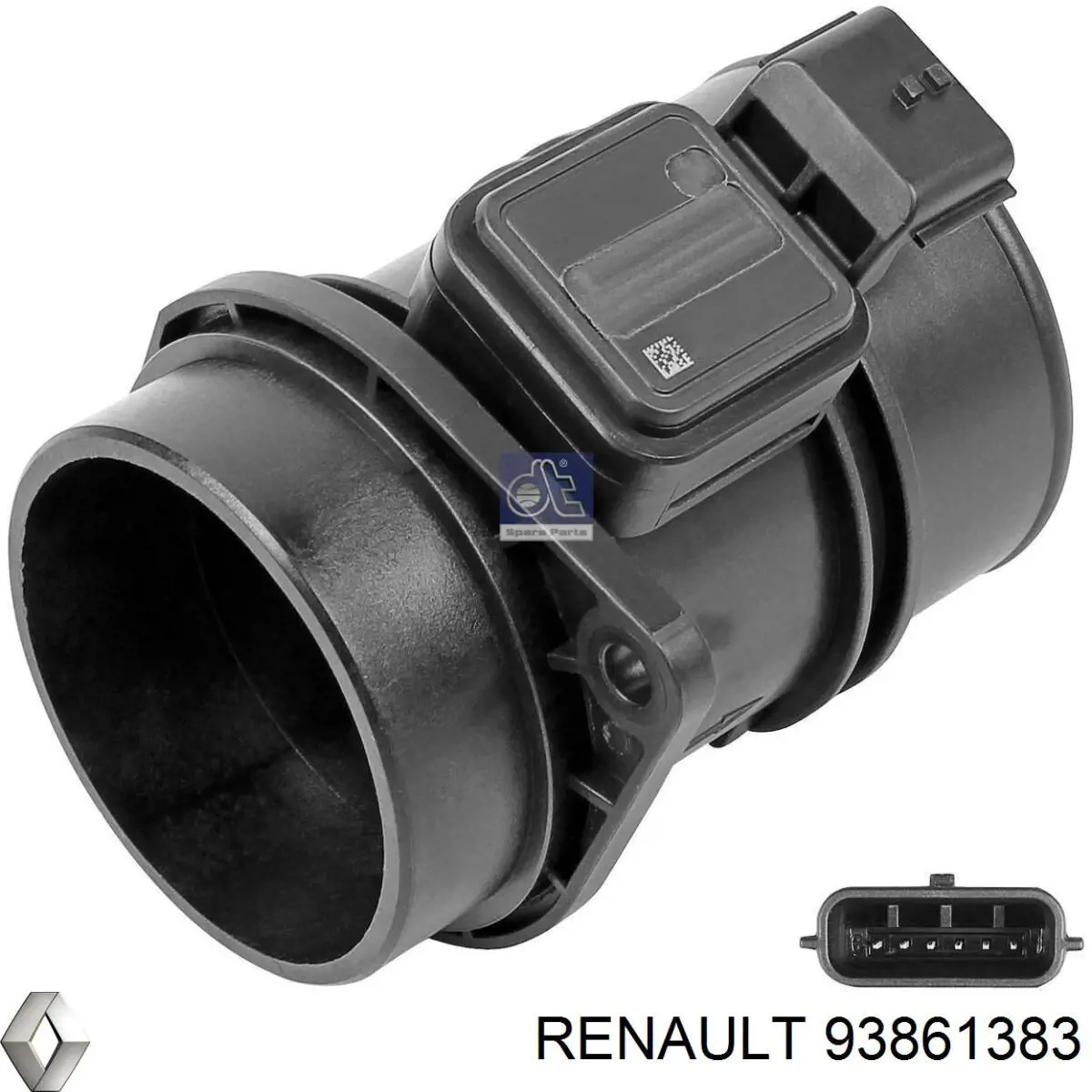 93861383 Renault (RVI) caixa de filtro de ar