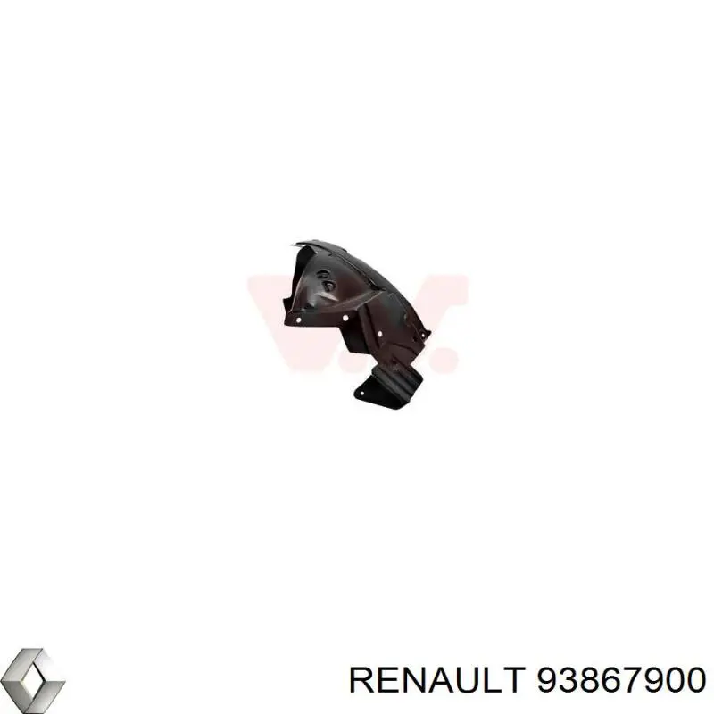 93867900 Renault (RVI) Подкрылок крыла переднего правый задний