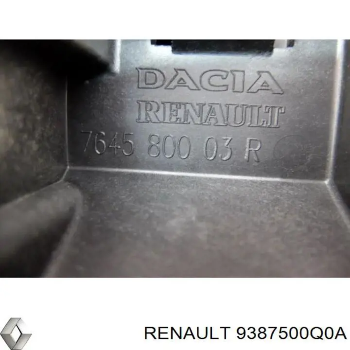 9387500Q0A Renault (RVI) Молдинг крыла заднего левого