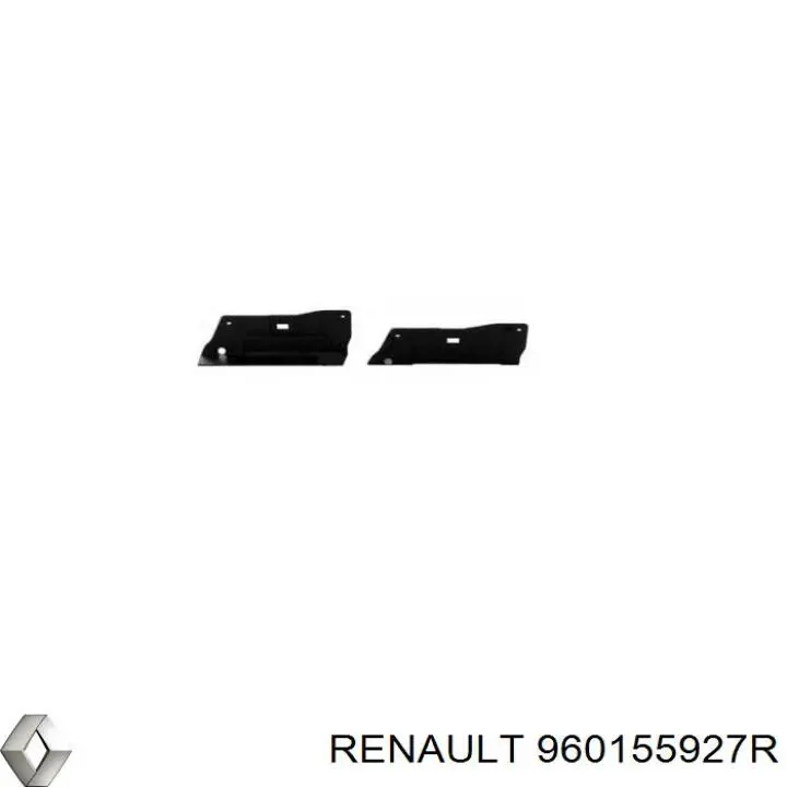 Кронштейн спойлера переднего бампера Renault (RVI) 960155927R цена, от 16.64 USD