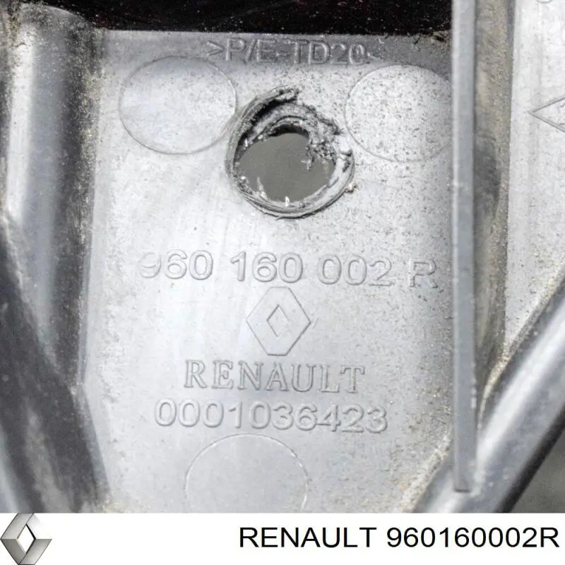 Купить 960160002R Renault (RVI) Кронштейн бампера переднего правый