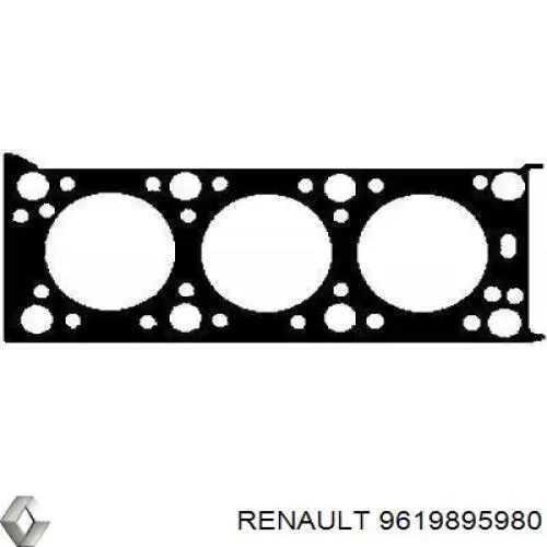 Правая прокладка ГБЦ 9619895980 Renault (RVI)