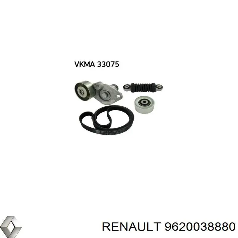 Купить 9620038880 Renault (RVI) Натяжитель приводного ремня