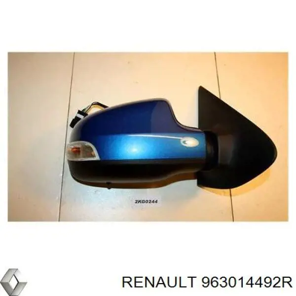 963014492R Renault (RVI) espelho de retrovisão direito