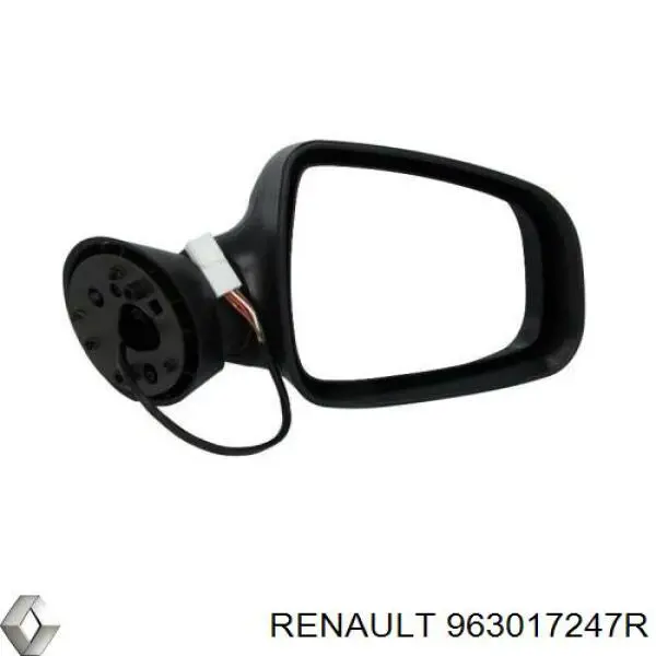 963017247R Renault (RVI) espelho de retrovisão direito