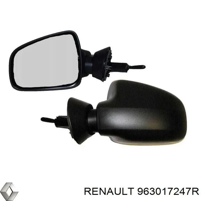Наружное зеркало правое Renault (RVI) 963017247R цена, от 31.84 USD