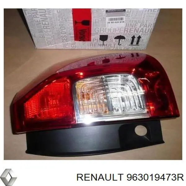 Правое зеркало 963019473R Renault (RVI)