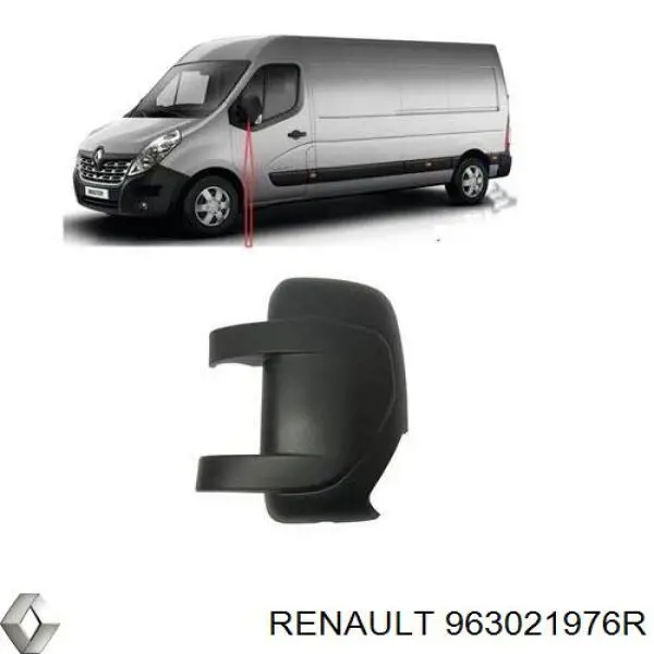 Зеркало левое Renault (RVI) 963021976R