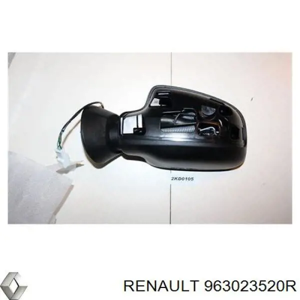 963023520R Renault (RVI) espelho de retrovisão esquerdo