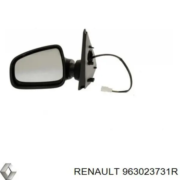 963023731R Renault (RVI) espelho de retrovisão esquerdo