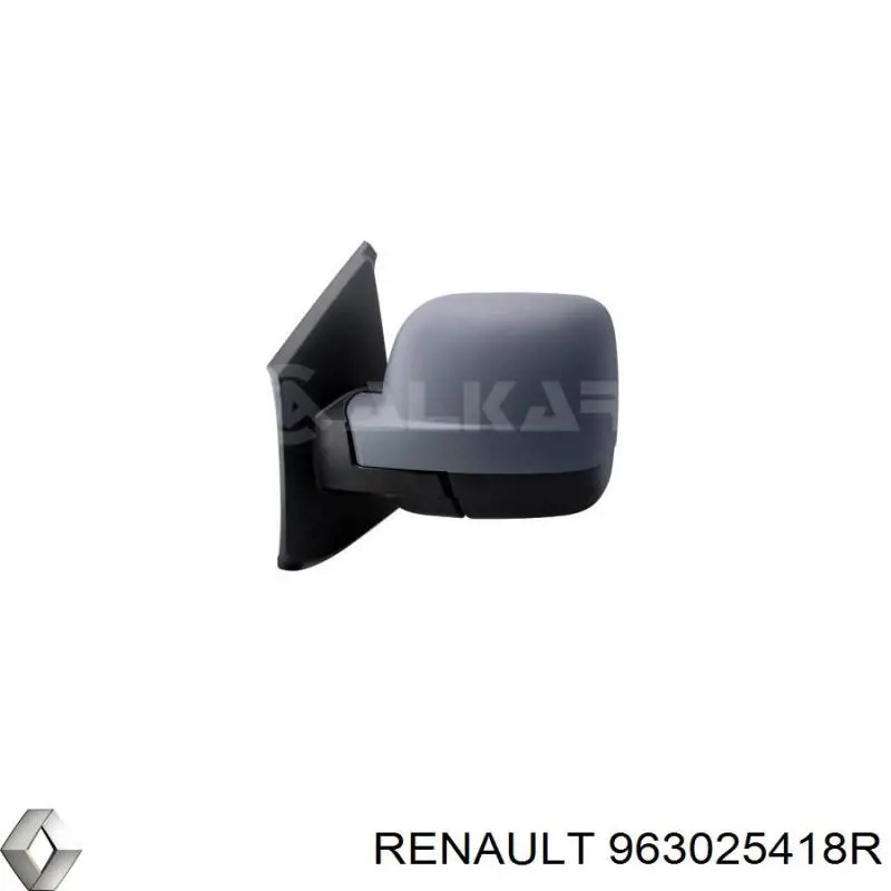 Зеркало заднего вида, левое Renault (RVI) 963025418R цена, от 76.68 USD