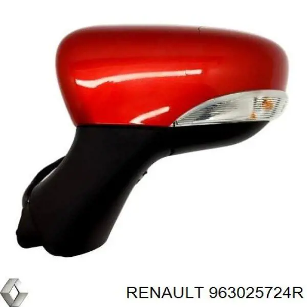 Правое боковое зеркало Renault (RVI) 963025724R