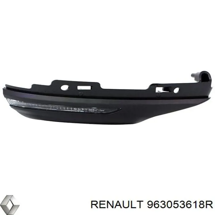 Placa sobreposta (tampa) do espelho de retrovisão direito para Renault Megane (LV)