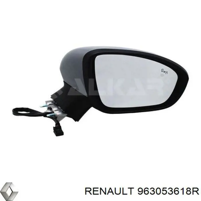 Купить 963053102R Renault (RVI) Указатель поворота зеркала правый