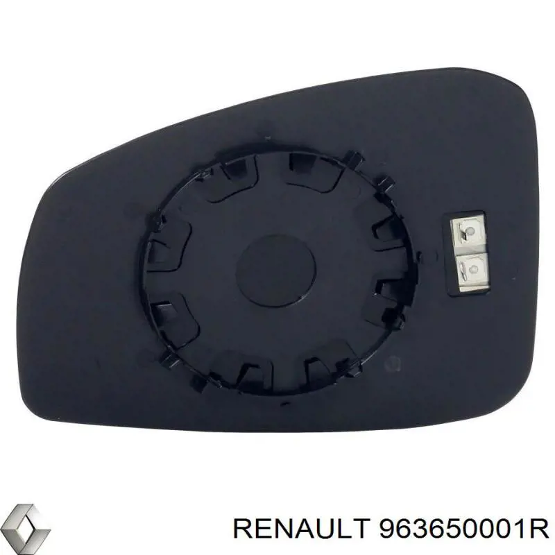 Зеркальный элемент зеркала заднего вида правого Renault (RVI) 963650001R