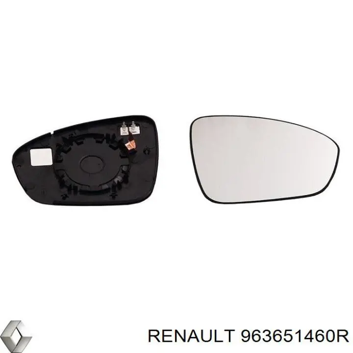 963651460R Renault (RVI) зеркальный элемент зеркала заднего вида правого