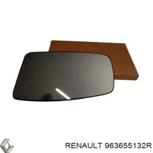 Стекло зеркала заднего вида, правого Renault (RVI) 963655132R цена, от 17.61 USD