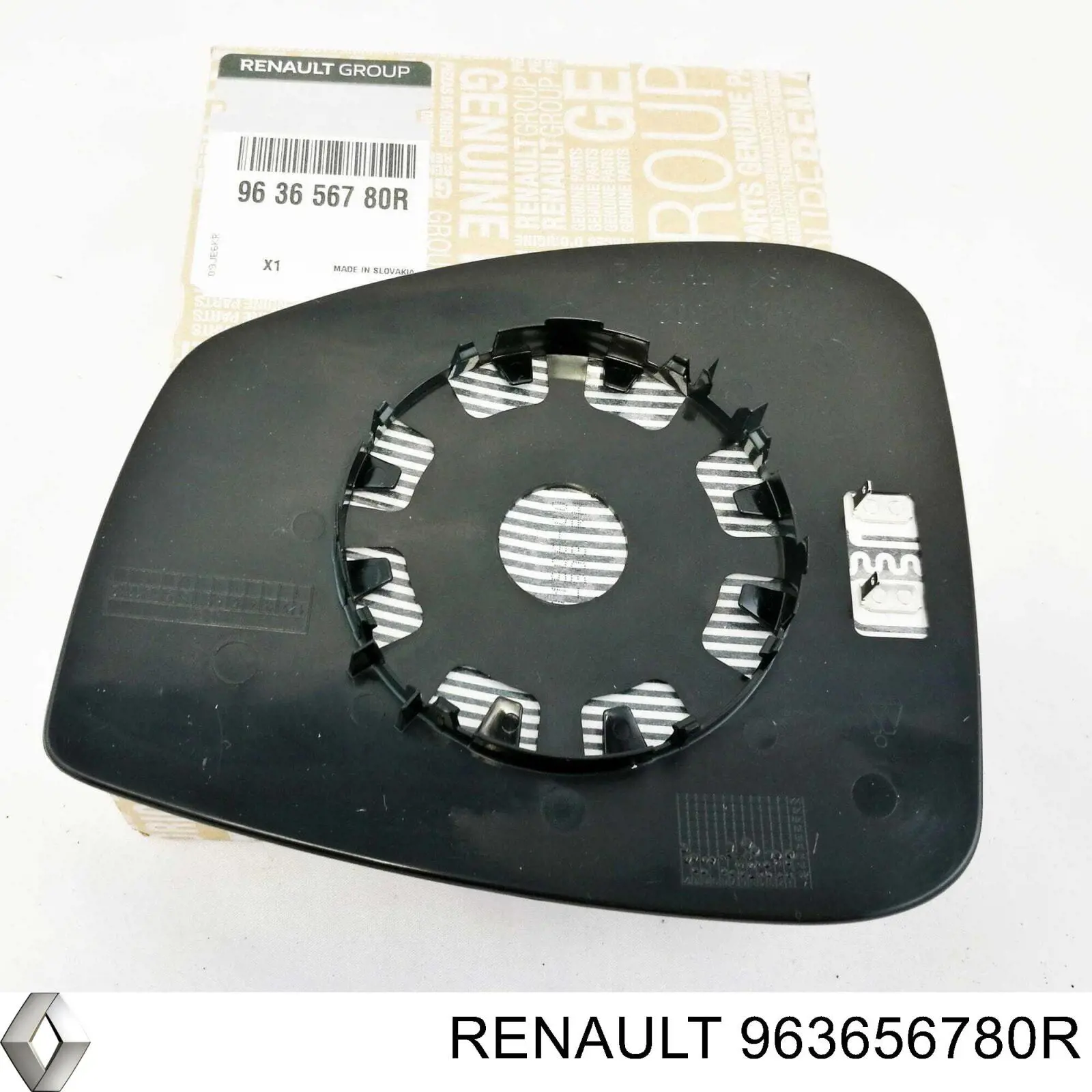 Стекло правого зеркала заднего вида 963656780R Renault (RVI)