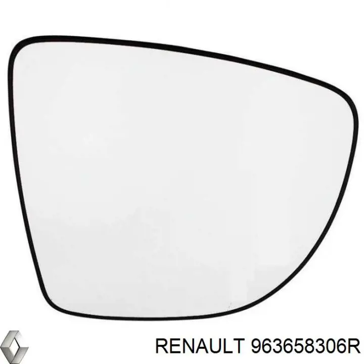 Стекло зеркала заднего вида, правого Renault (RVI) 963658306R цена, от  