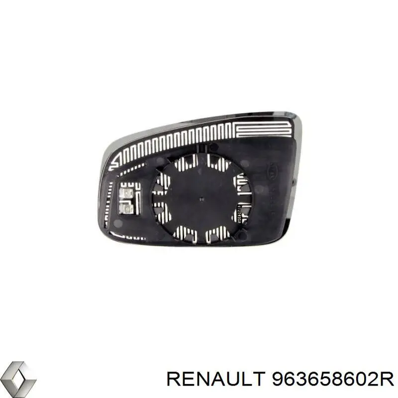 Стекло зеркала заднего вида, правого Renault (RVI) 963658602R цена, от 39.41 USD