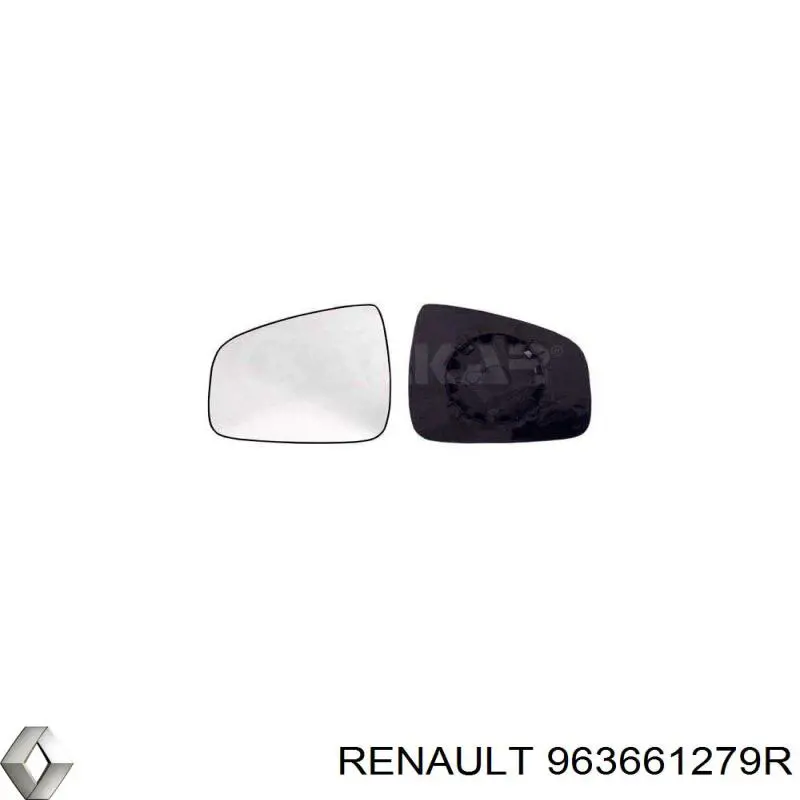 Зеркальный элемент зеркала заднего вида левого Renault (RVI) 963661279R