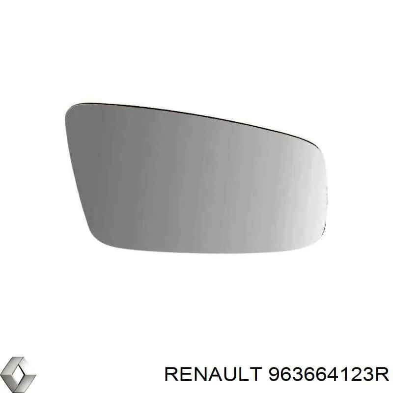 Купить 963664123R Renault (RVI) Стекло зеркала заднего вида, левого
