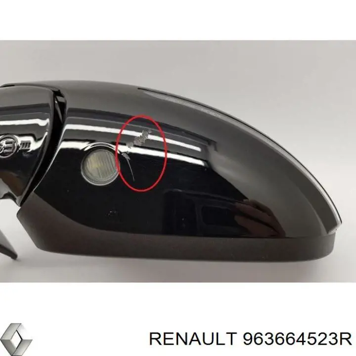 Стекло левого зеркала заднего вида 963664523R Renault (RVI)
