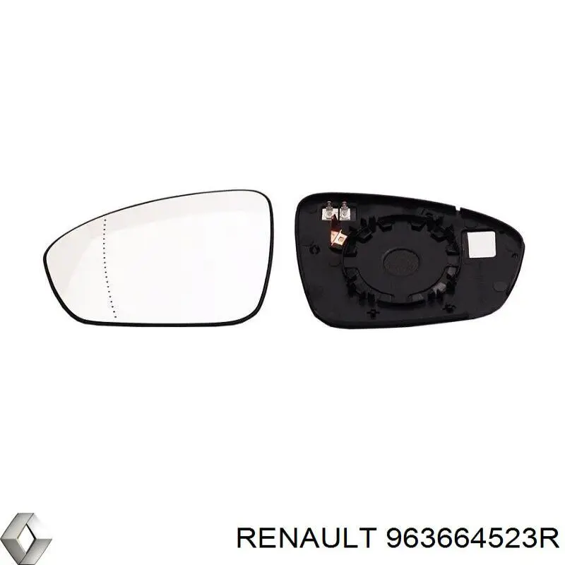 Зеркальный элемент зеркала заднего вида левого на Renault Megane IV 