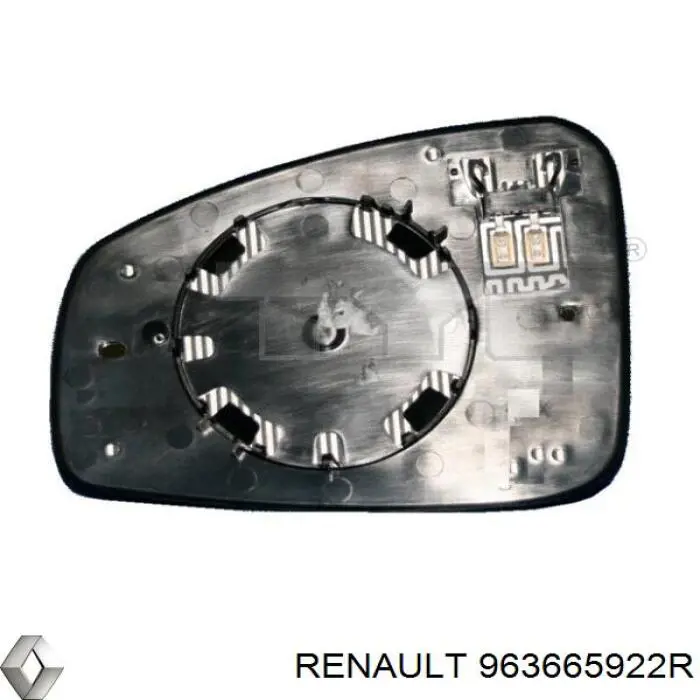 Зеркальный элемент водительского зеркала Renault (RVI) 963665922R цена, от 14.10 USD