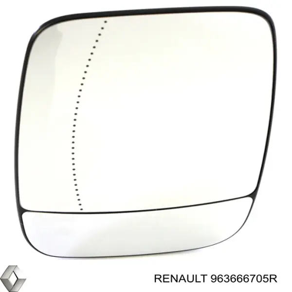 Зеркальный элемент зеркала заднего вида левого Renault (RVI) 963666705R