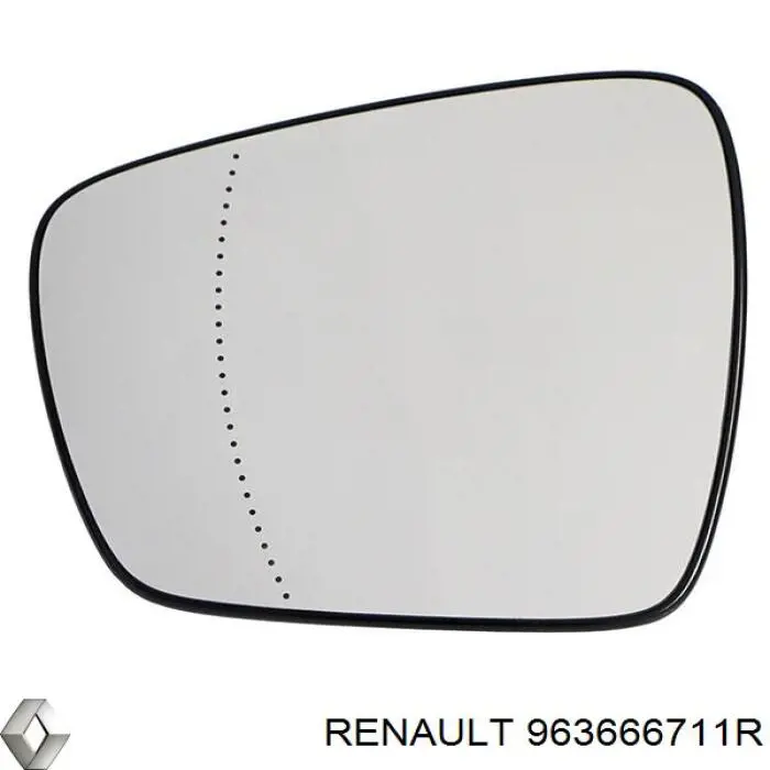 963666711R Renault (RVI) Зеркальный элемент левого зеркала заднего вида